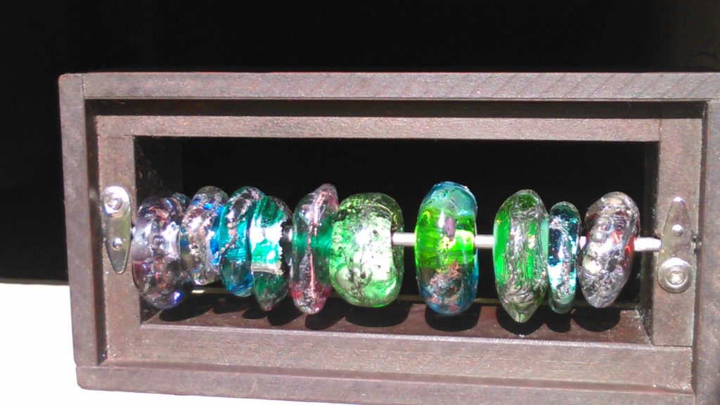green beads in abacus